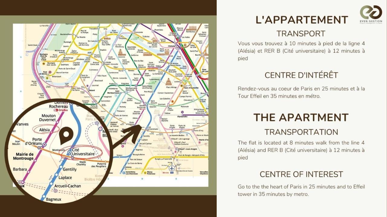 Cosy Independant Studio Proche Gare Et Jardin Paris Exterior foto